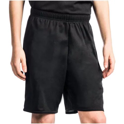 Баскетбольные шорты детские (мал./дев.) SH100, уровень: начинающие TARMAK Х Decathlon Черный/Белоснежный 8