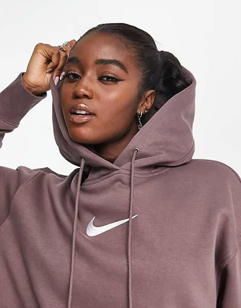 Сливовая худи Nike Midi Swoosh