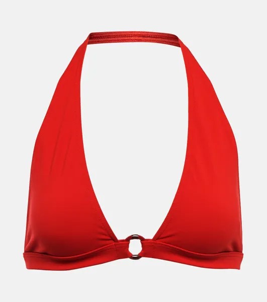 Лиф бикини с вырезом халтер LORO PIANA, красный
