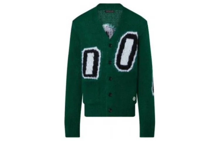 Новые квартальные продукты LV Sweater Men Green Louis Vuitton, зеленый