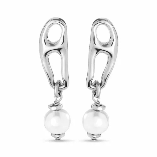 Серьги цепочки UNOde50, серебряный