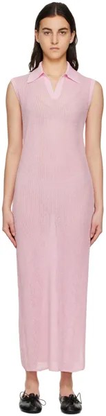 Розовое платье-миди Nane Soulland