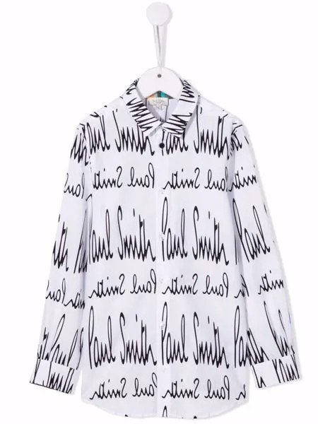 Paul Smith Junior рубашка с логотипом