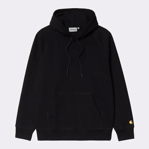 Толстовка с капюшоном CARHARTT WIP Hooded Chase Sweatshirt Black/Gold 2022