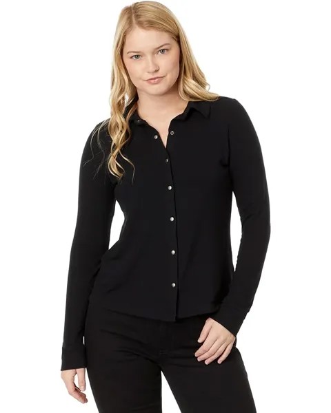 Топ Michael Stars Helen Snap Front, черный