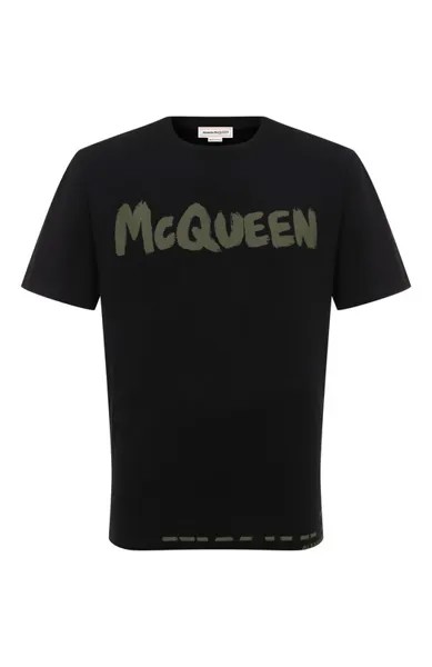 Хлопковая футболка Alexander McQueen