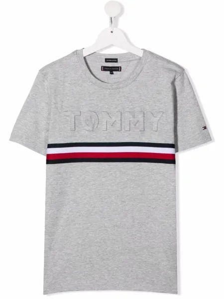 Tommy Hilfiger Junior футболка из органического хлопка с логотипом