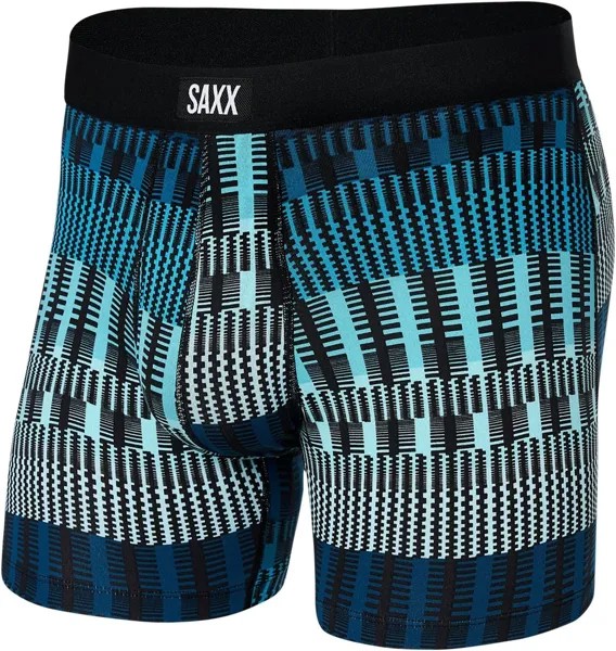 Трусики-боксеры Daytripper для полетов SAXX UNDERWEAR, цвет Frequency Stripe/Teal