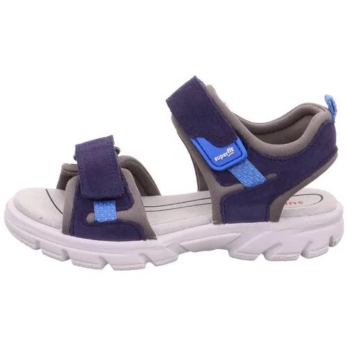 Туфли летние открытые SUPERFIT, для мальчиков, цвет Синий, размер 31