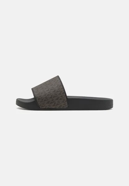 Шлепанцы JAKE SLIDE Michael Kors, цвет brown/black