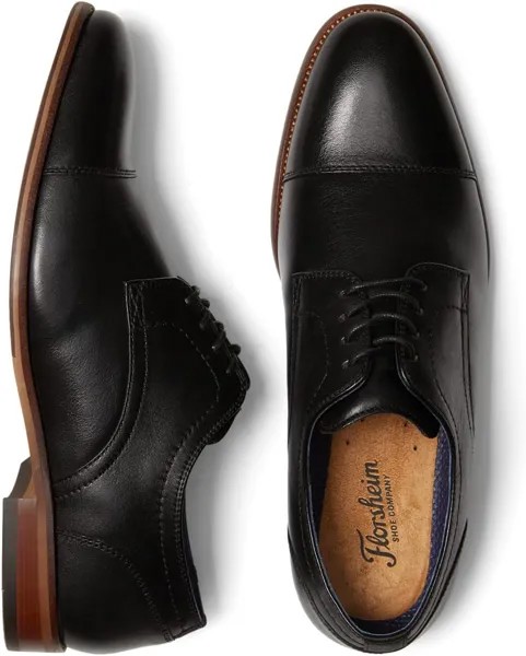 Оксфорды Flex Cap Toe Oxford Florsheim, цвет Black Smooth Leather
