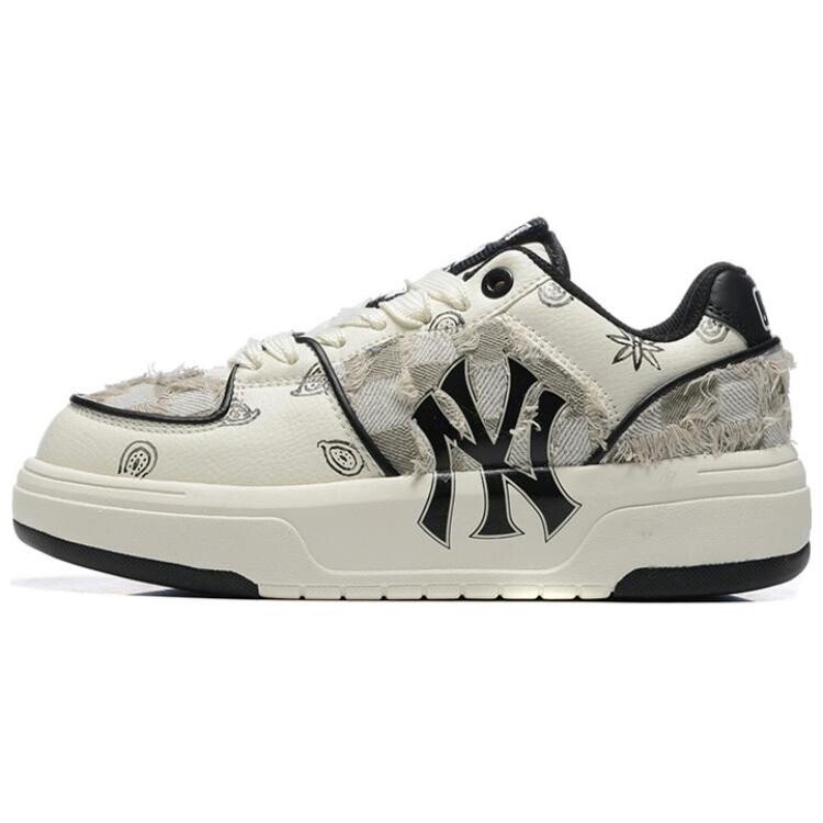 Кроссовки MLB Chunky Liner Skateboarding Shoes Unisex Low-top White/Beige, бежевый