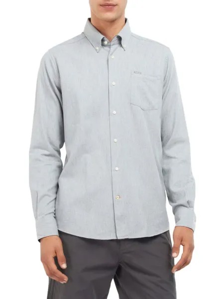 Рубашка на пуговицах Seaham Barbour, серый