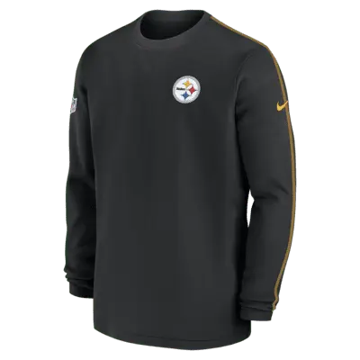 Топ Nike Pittsburgh Steelers Sideline Coach Men’s NFL Long-Sleeve Top, черный