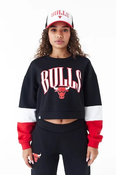 Толстовка с короткими рукавами Chicago Bulls New Era, красный