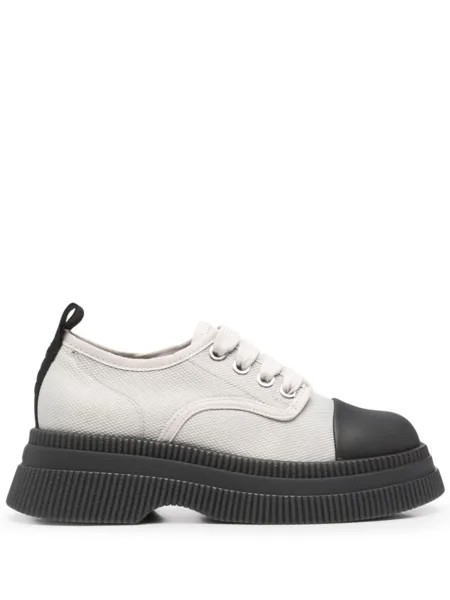 GANNI дерби Creepers на шнуровке, серый