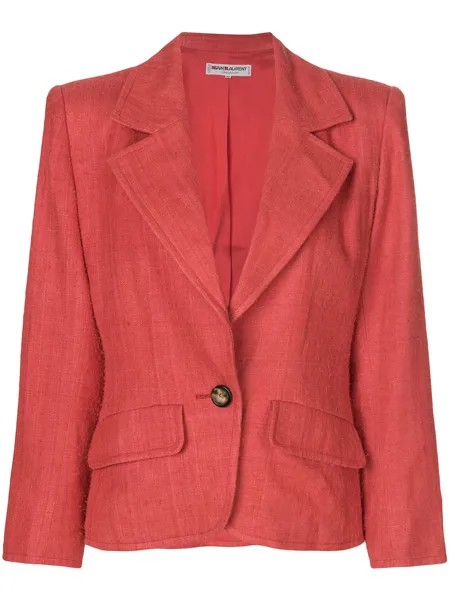Yves Saint Laurent Pre-Owned структурный пиджак с потертостями