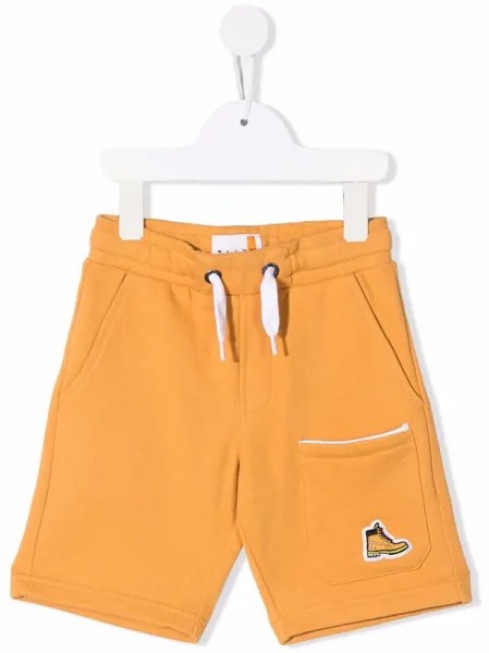 Timberland Kids шорты с кулиской и нашивкой