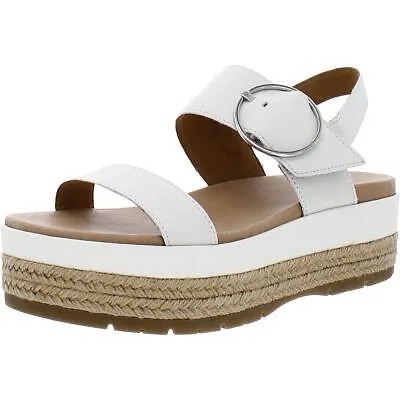 Женские кожаные эспадрильи Ugg April, сандалии на танкетке с пяткой на пятке, обувь BHFO 0863