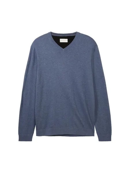 Пуловер Tom Tailor, цвет vintage indigo blue melange