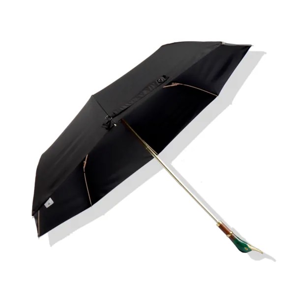 Роскошный Зонт с золотой уткой, складной, с головой животного, креативный, для мужчин и женщин, ретро, британский, деловой, дождевой зонт, подарок, идеи U5B