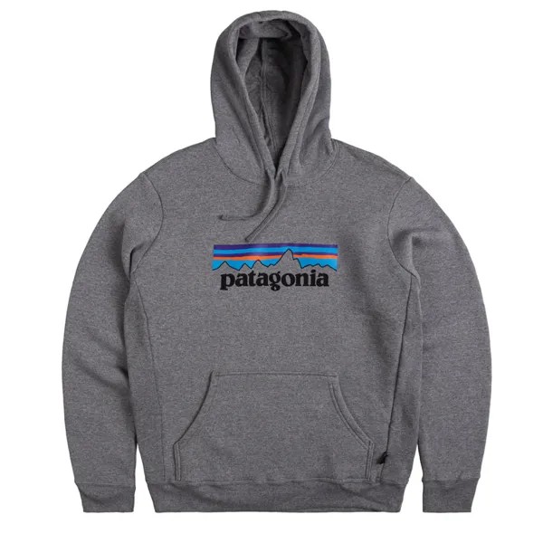 Толстовка P-6 Logo Uprisal Hoodie Patagonia, цвет gravel heather