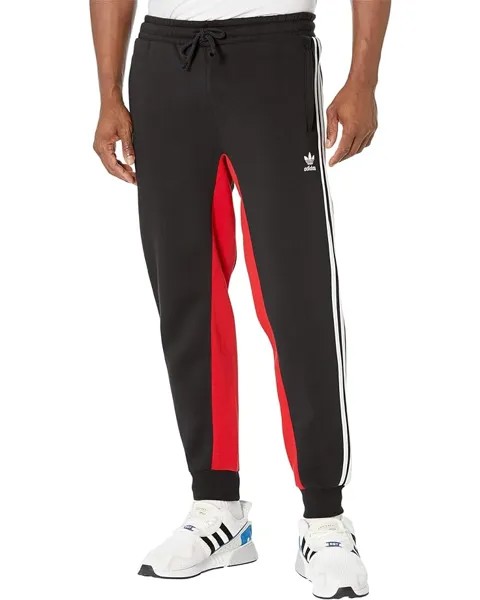 Брюки adidas Originals Superstar Fleece Track, цвет Black/Shadow Red