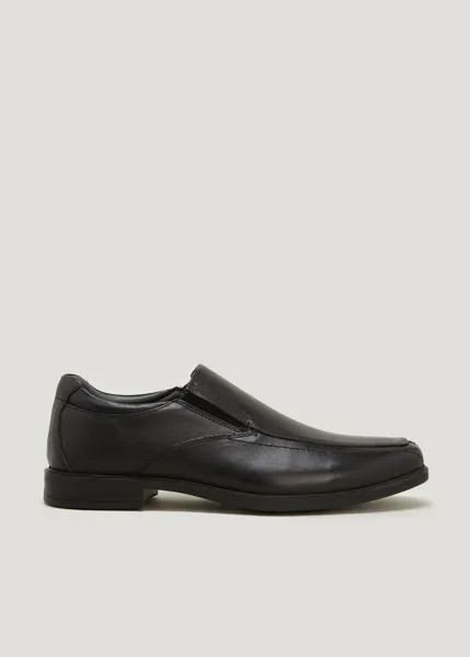 Soleflex Черные туфли-фартуки из натуральной кожи