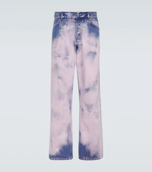 Прямые джинсы Dries Van Noten, розовый