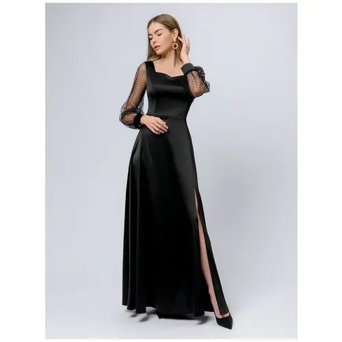 Платье 1001dress, размер 48, черный