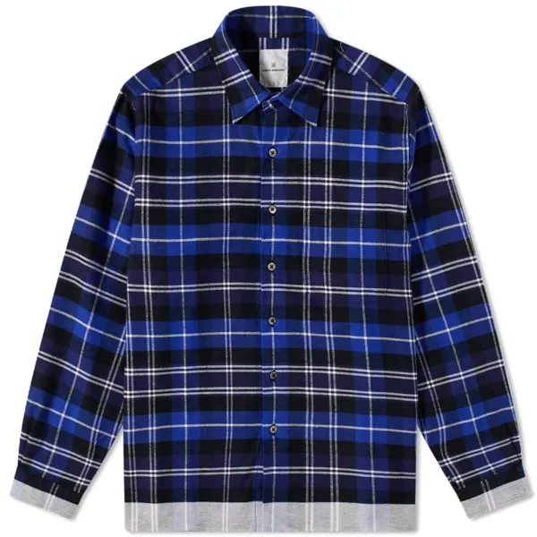 Рубашка Uniform Experiment Flannel Check Line Regular Shirt