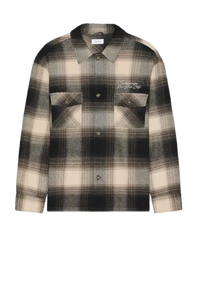 Рубашка SATURDAYS NYC Driessen Flannel Overshirt, цвет Bungee