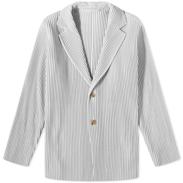 Куртка Homme Plissé Issey Miyake Pleated Single Breasted, серый