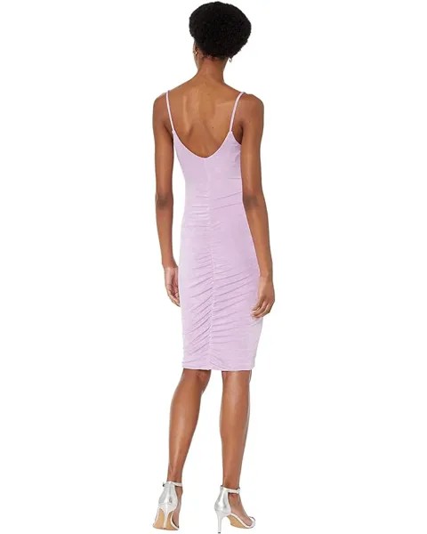 Платье Bardot Kinsley Ruched Slip Dress, цвет Lilac