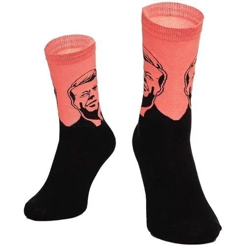 Носки Красная Жара (оранжево-розовый; черный) 40-44