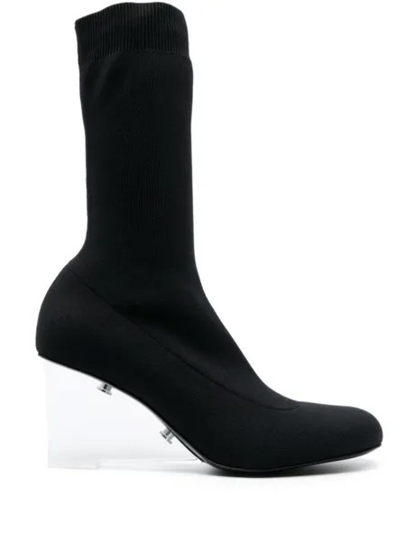 Alexander McQueen ботильоны Shard 115 на танкетке, черный