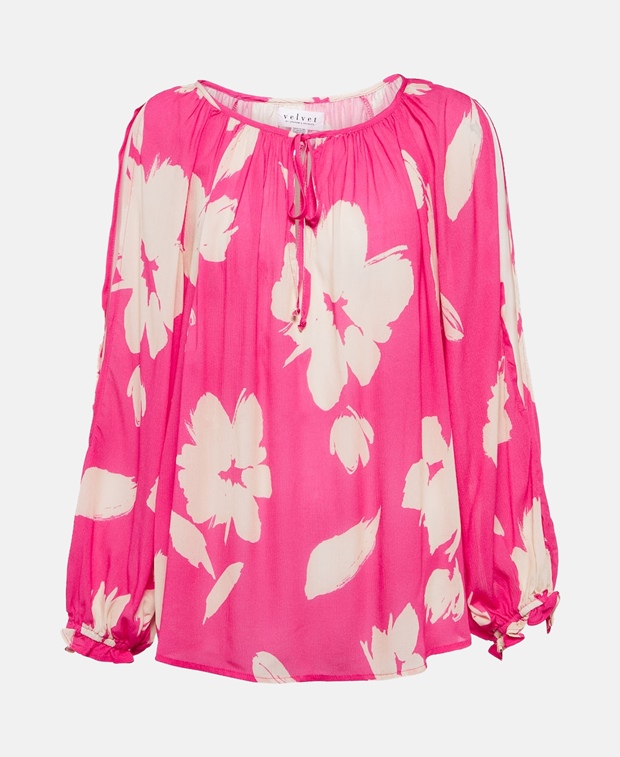 Рубашка блузка Velvet, розовый