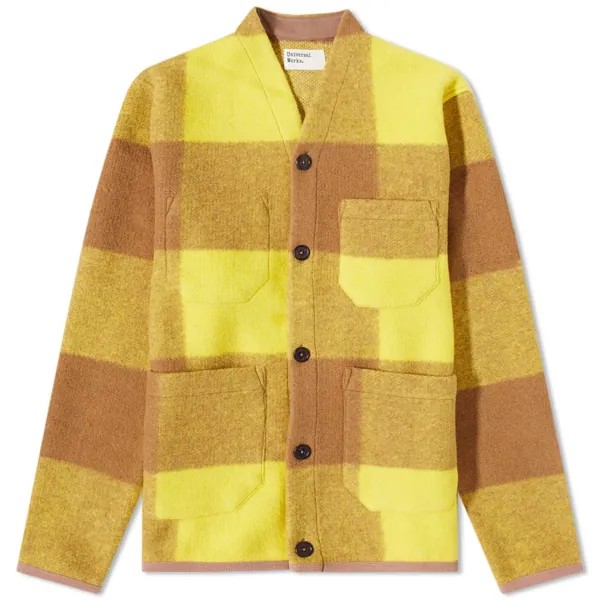 Джемпер Universal Works Studio Check Wool Fleece Cardigan