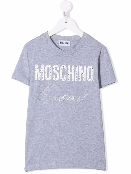 Moschino Kids футболка с логотипом