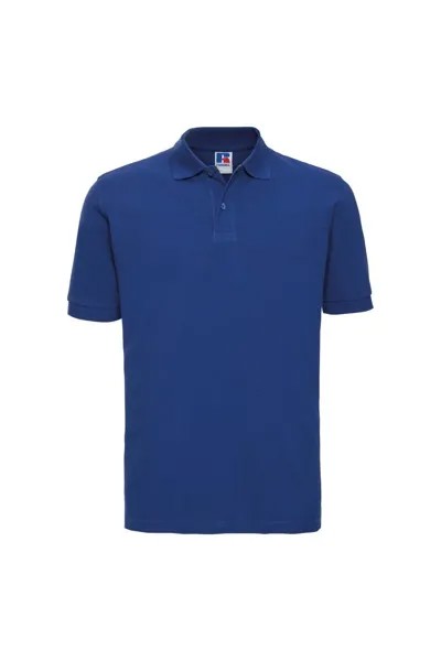 Рубашка поло с короткими рукавами из 100% хлопка Russell, синий
