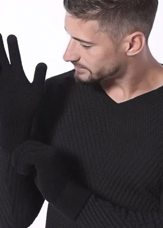 Мужские вязаные перчатки