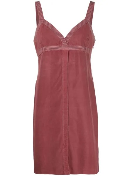 Valentino Pre-Owned платье-трапеция 1980-х годов с контрастной строчкой