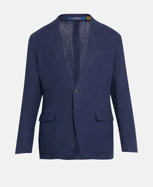 Льняной пиджак Polo Ralph Lauren, темно-синий