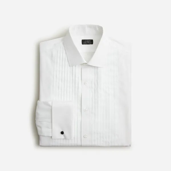 Рубашка-Смокинг Ludlow с плиссированным нагрудником J.Crew, белый