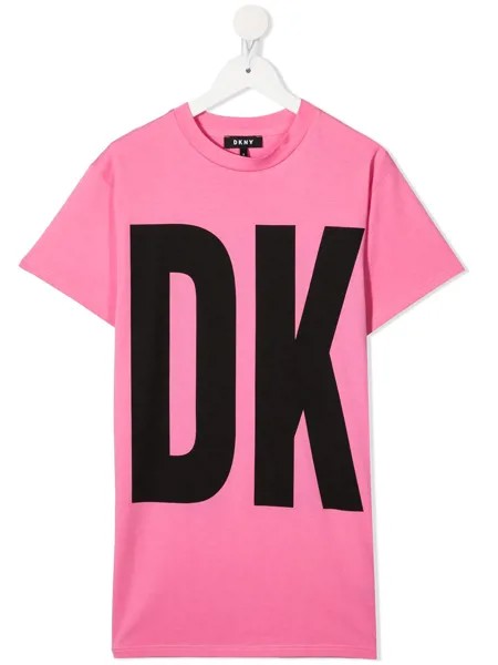 Dkny Kids платье-футболка с логотипом