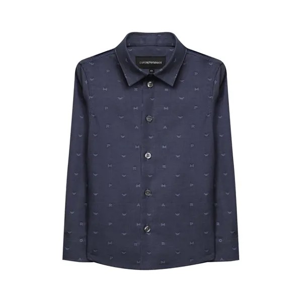 Хлопковая рубашка Emporio Armani