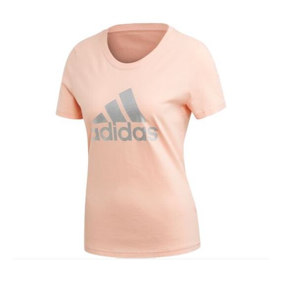 Футболка спортивная стильные с коротким рукавом розовые красные Adidas, красный