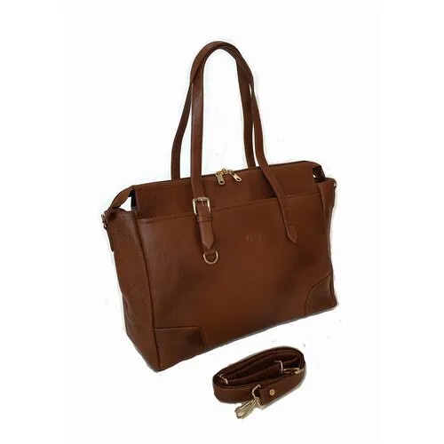 Портфель Black Buffalo Bags, фактура зернистая, коричневый