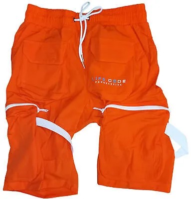 Мужские шорты Life Code Progressive Orange Utility с карманами на лямках
