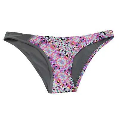 ASICS Kanani Geo Bikini Bottom Womens Grey, Pink Athletic Casual BV2537-1894